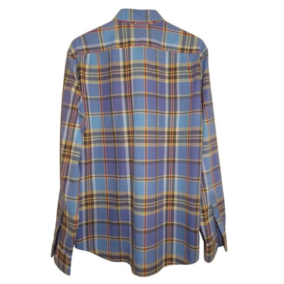 J. Crew Summer Plaid Button Up Shirt Sz L - Picture 4 of 4